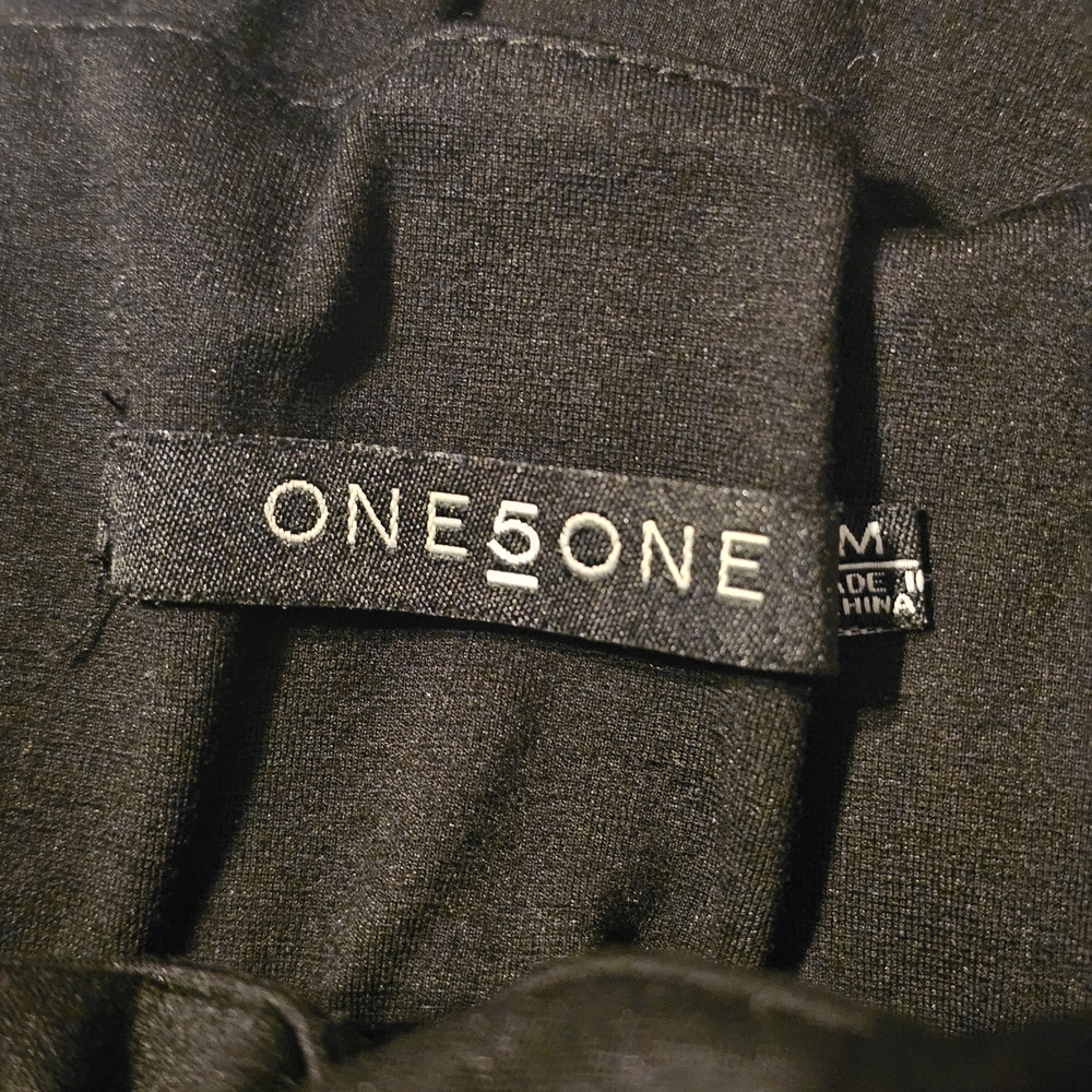 🖤 ONE5ONE Black Elastic Waist Pants – Size M